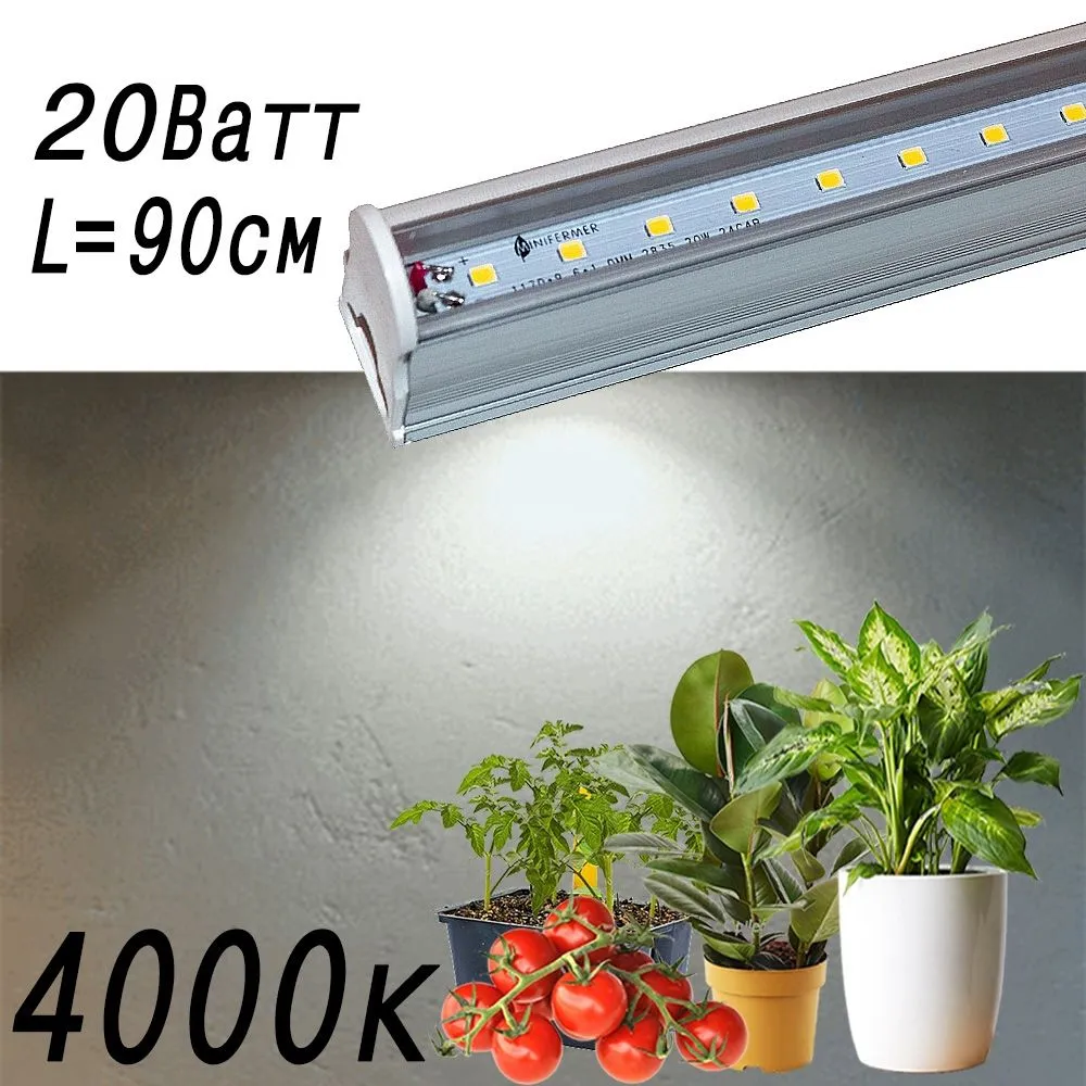 Светодиодные лампы и светильники для растений